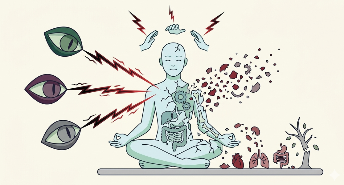 Bahaya Penyakit "Ain": Penjelasan Ilmiah Bagaimana Tatapan Iri Bisa Menghancurkan Fisik Seseorang